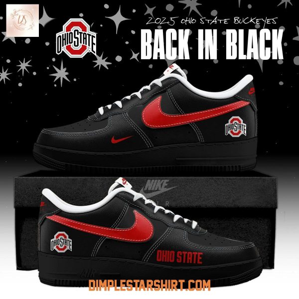 Ohio State Buckeyes Back In Black Air Force 1 Shoes