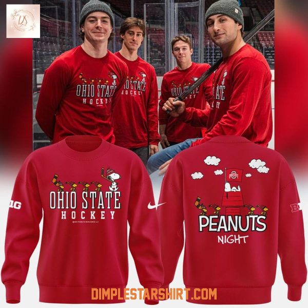 Ohio State Buckeyes Hockey Peanuts Hoodie Shirt