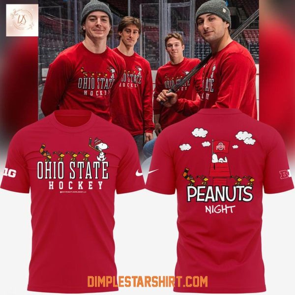 Ohio State Buckeyes Hockey Peanuts Hoodie Shirt
