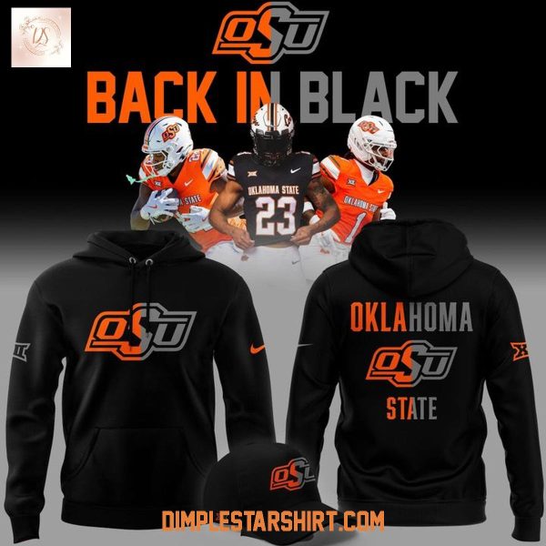 Oklahoma State Cowboys Back In Black Hoodie Shirt