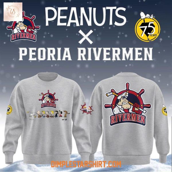 Peoria Rivermen Snoopy Peanuts 2025 Hoodie Shirt