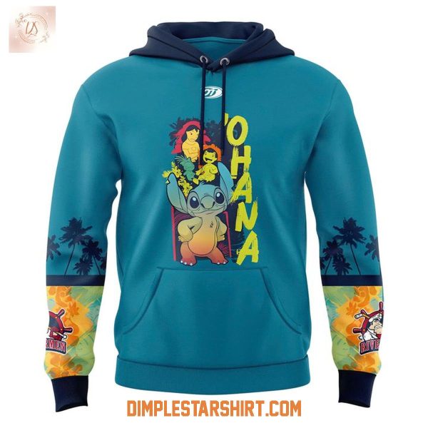 Peoria Rivermen Stitch & Lilo Disney Jersey Night Hoodie Shirt