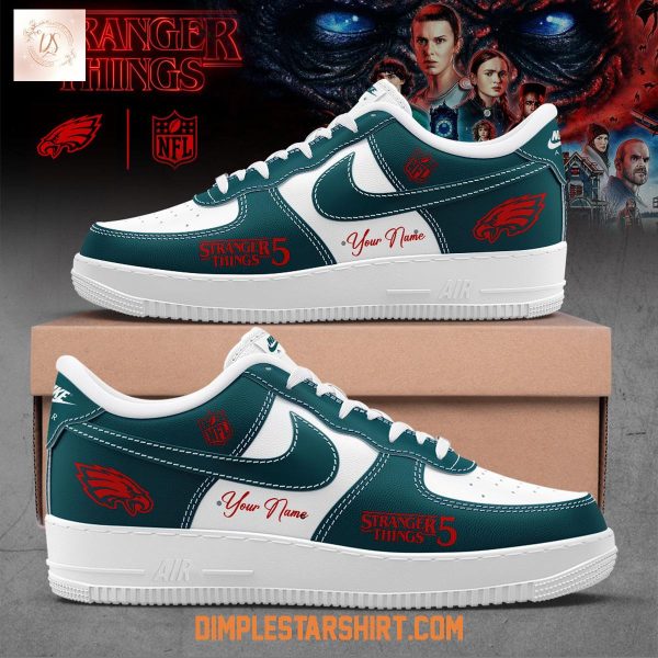 Philadelphia Eagles Stranger Things Air Force 1 Shoes