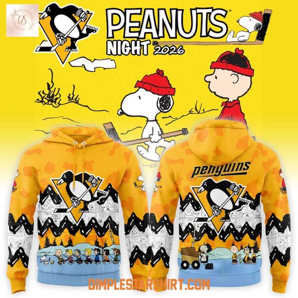 Pittsburgh Penguins Peanuts Night 2026 Hoodie T-Shirt