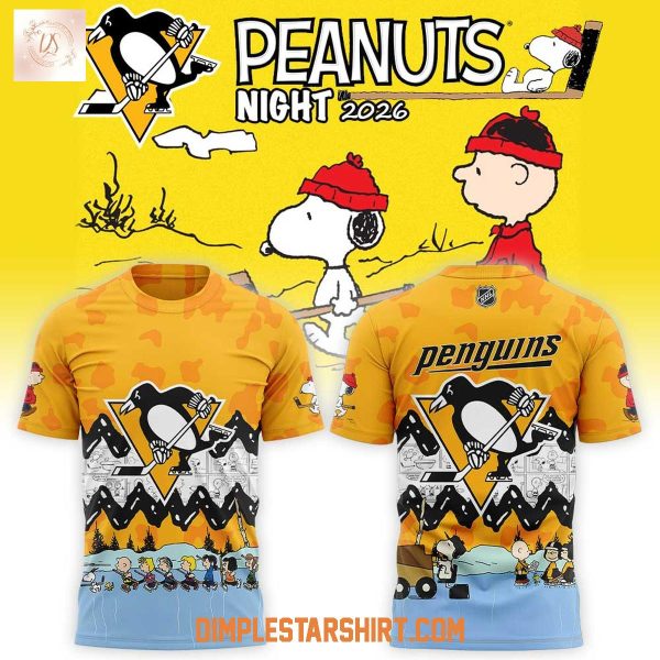 Pittsburgh Peguins Peanuts Night 2026 Hoodie T Shirt