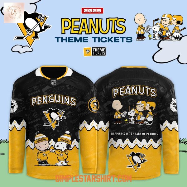 Pittsburgh Penguins x Peanut 75 Years Hockey Jersey