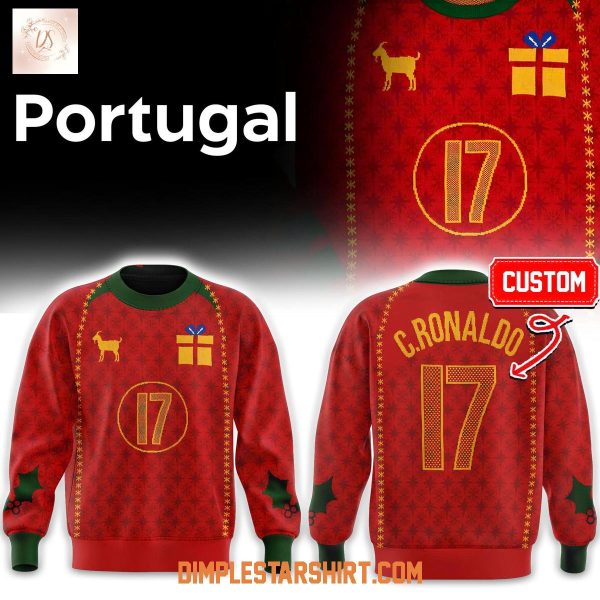 Portugal C.Ronaldo Christmas Hoodie Shirt