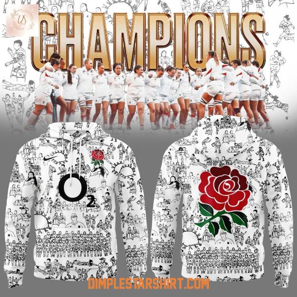 Red Roses Champions World Cup 2025 Hoodie Shirt