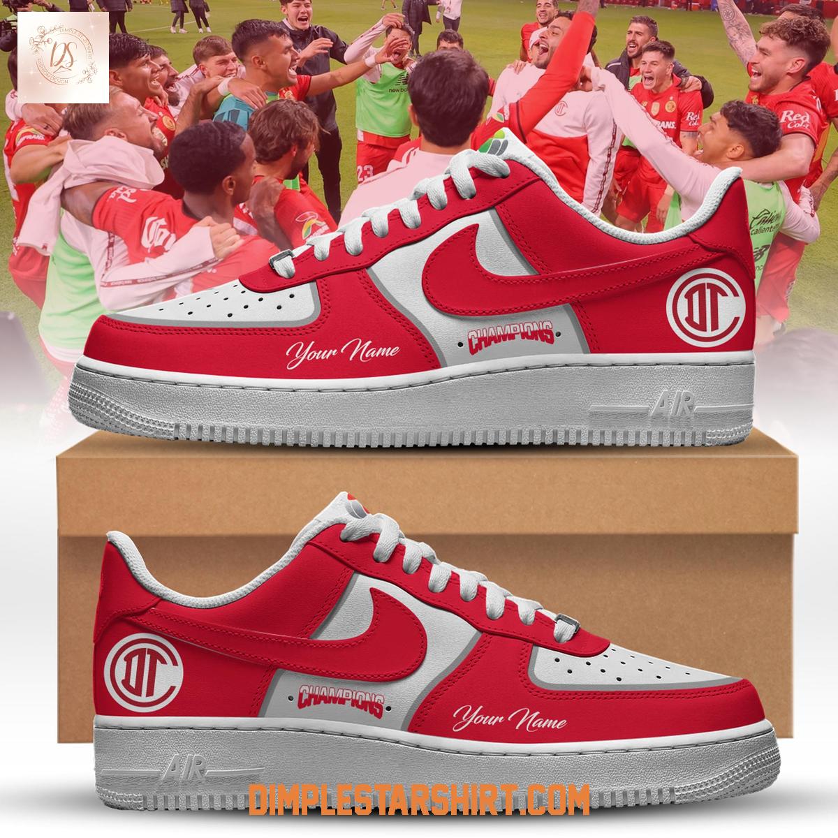 Red Toluca 2025 Champions Air Force 1 Shoes Red Toluca 2025 Champions Air Force 1 Shoes