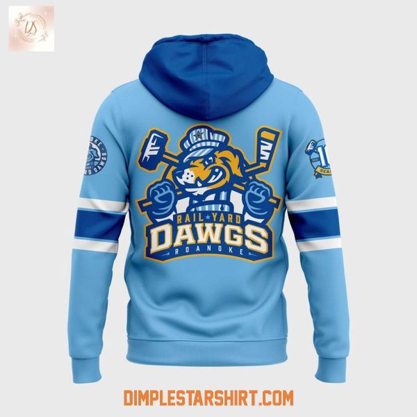 Roanoke Rail Yard Dawgs Jersey Rafler Light Blue 2026 Hoodie Shirt