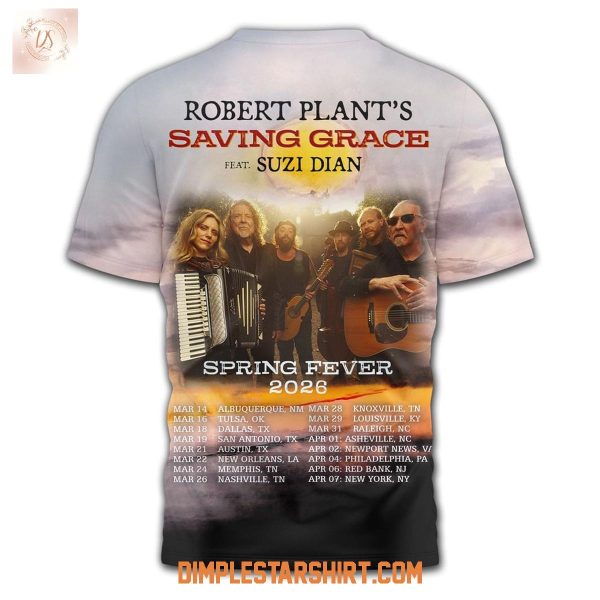 Robert Plant Saving Grace Spring Fever 2026 Shirt