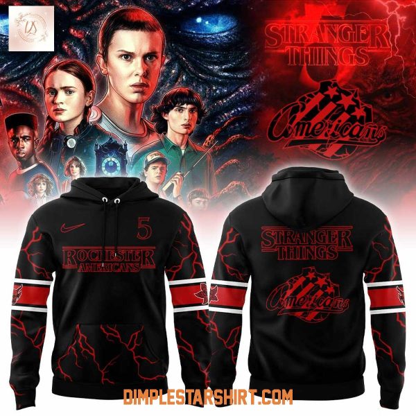 Rochester Americans Stranger Things 5 Hoodie Shirt