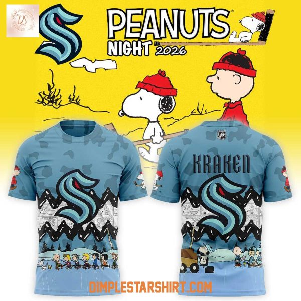 Seattle Kraken Peanuts Night 2026 Hoodie T Shirt