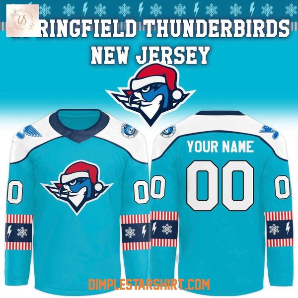 Springfield Thunderbirds Merry Christmas 2025 Hockey Jersey