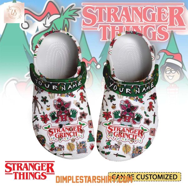 Stranger Things x Grinch x Christmas Crocs Clogs