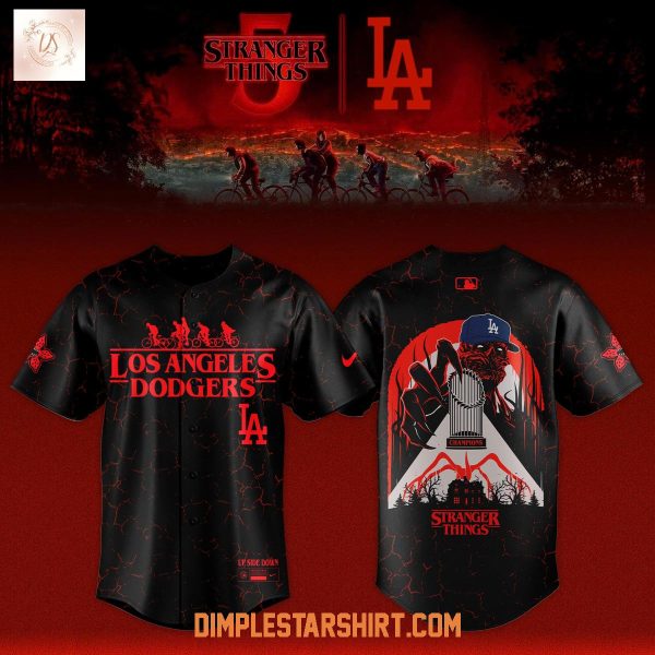 Stranger Things x Los Angeles Dodgers World Series Champions Jersey