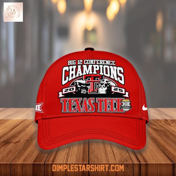 Texas Tech Red Raiders Big12 Champions 2025 Cap