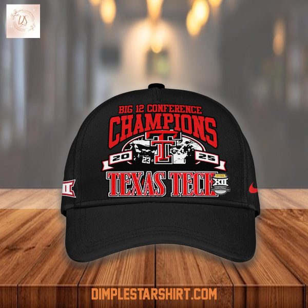 Texas Tech Red Raiders Big12 Champions 2025 Cap
