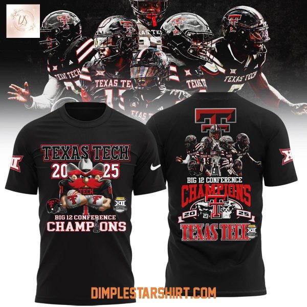 Texas Tech Red Raiders Big12 Champions 2025 Hoodie Shirt