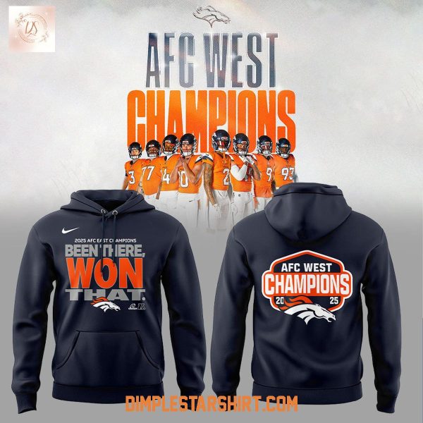 The Broncos Won AFC West Champion Hoodie T-Shirt