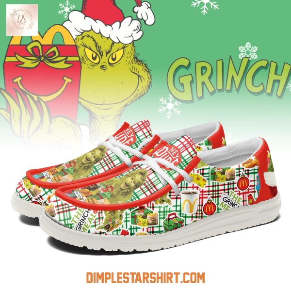 The Grinch x Mcdonalds Grinch Meal Hey Dude Shoes