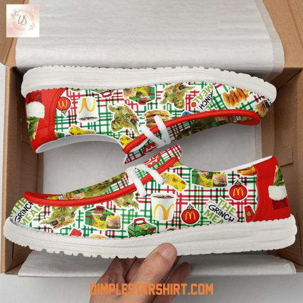 The Grinch x Mcdonalds Grinch Meal Hey Dude Shoes