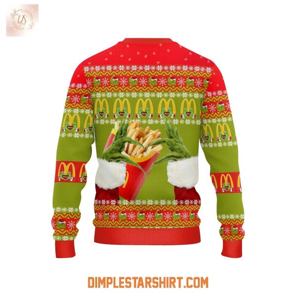 The Grinch x Mcdonalds Personalized Ugly Sweater