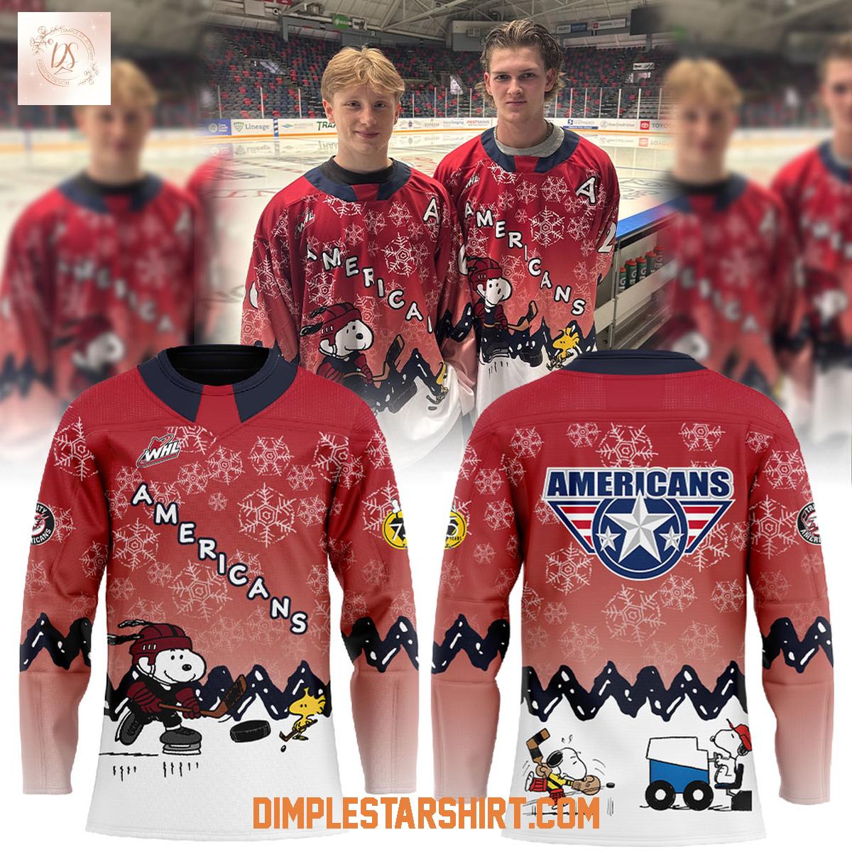 Tri City Americans Peanuts Nights 2026 Jersey Tri City Americans Peanuts Nights 2026 Jersey
