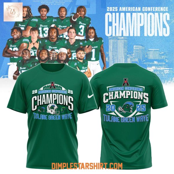 Tulane Green Wave AAC Football Champions Hoodie Shirt