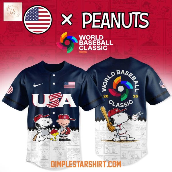 USA Baseball x Snoopy Peanuts 2026 World Baseball Jersey