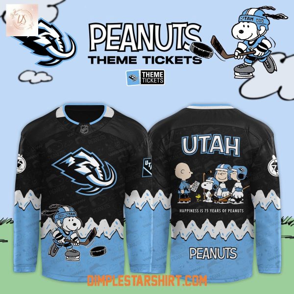 Utah Mammoth x 75th Anniversary Of Peanuts 2025 Hockey Jersey