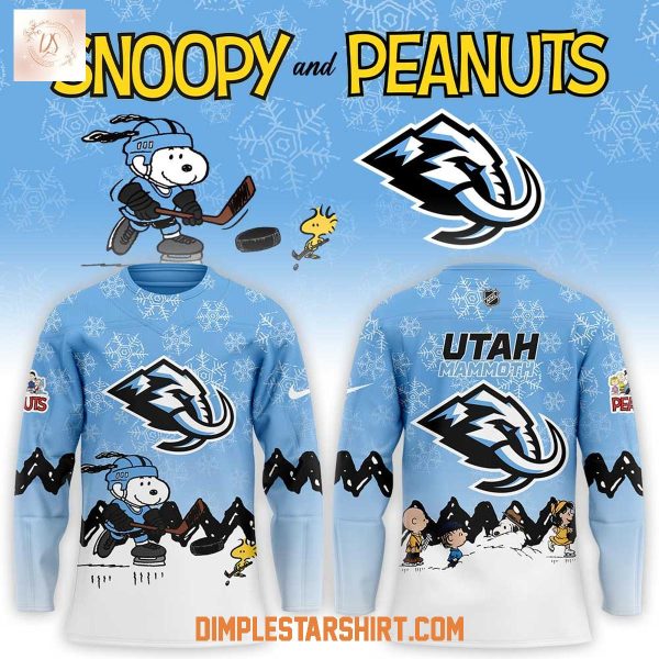 Utah Mammoth x Snoopy And Peanuts Hockey Jersey