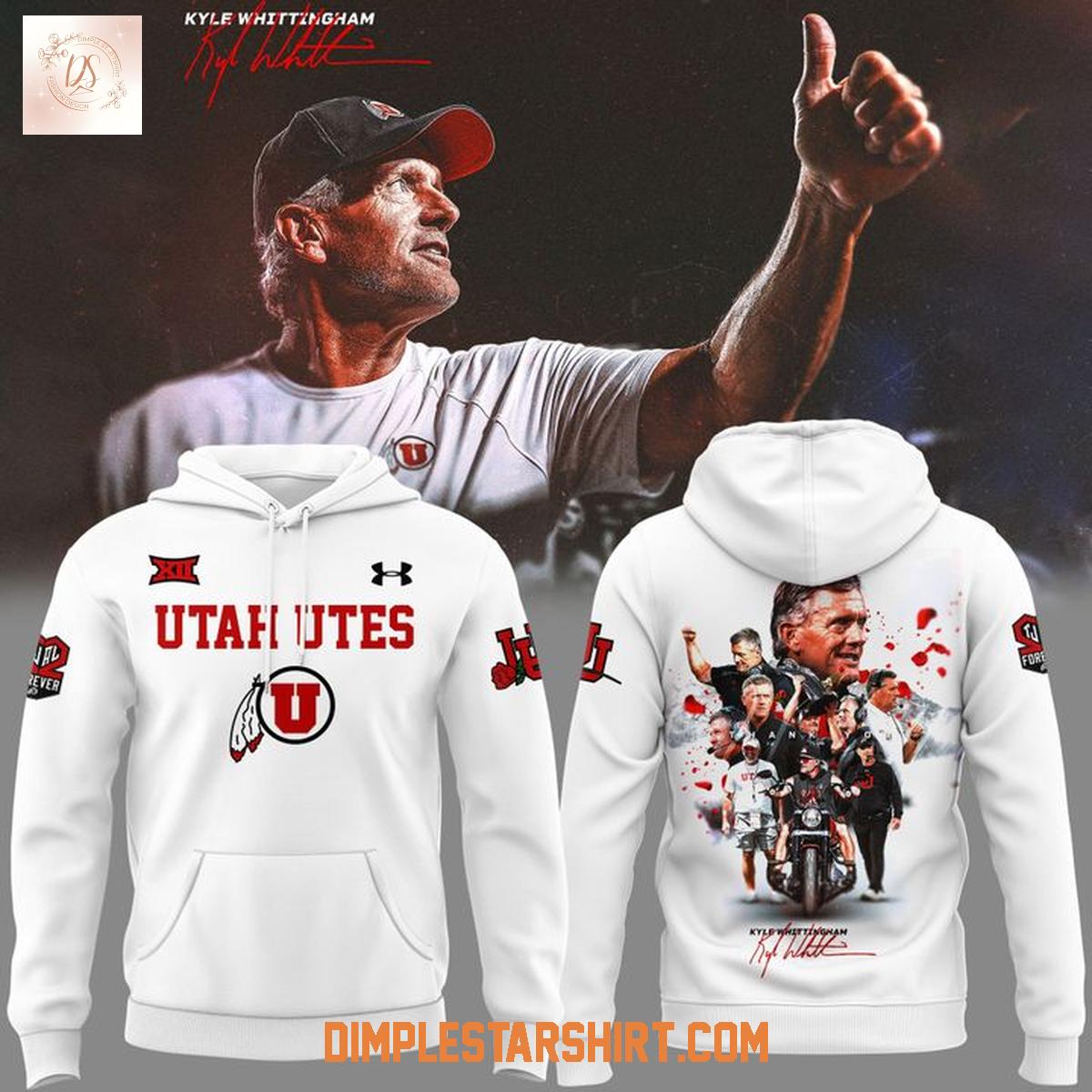Utah Utes Kyle Whittingham One Legend Hoodie Shirt Utah Utes Kyle Whittingham One Legend Hoodie Shirt