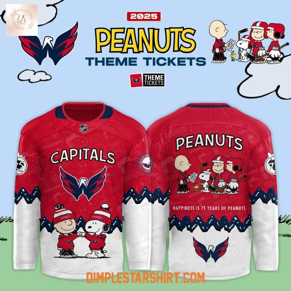 Washington Capitals x Peanut 75 Years Hockey Jersey