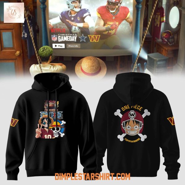 Washington Commanders x One Piece Command The Straw Hat Hoodie T Shirt