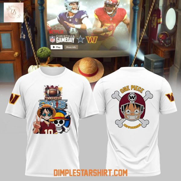 Washington Commanders x One Piece Command The Straw Hat Hoodie T Shirt