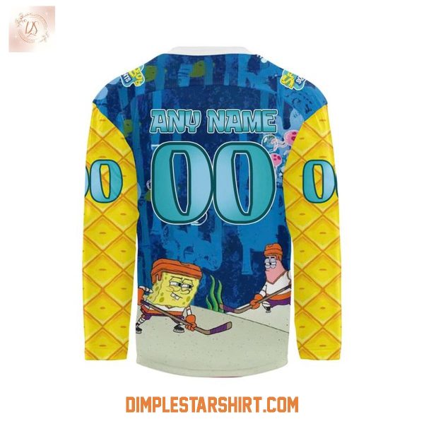 Waterloo Black Hawks SpongeBob SquarePants Night Jersey