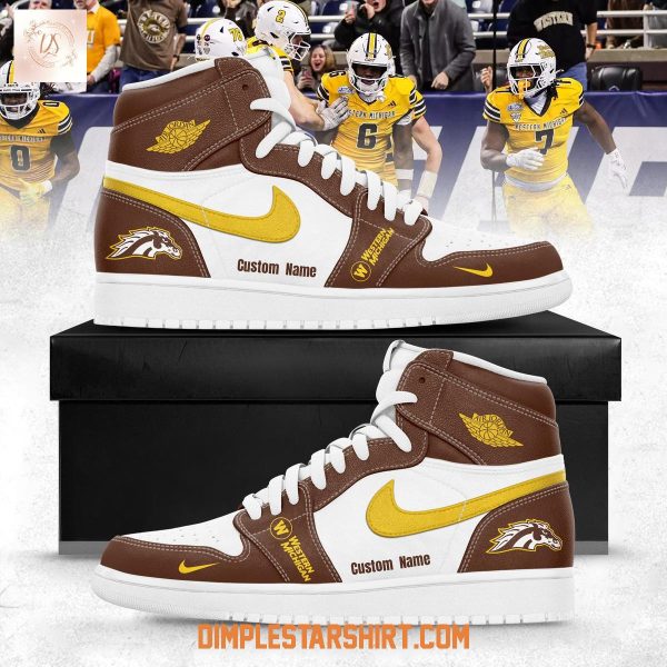 Western Michigan Broncos 2025 Myrtle Beach Bowl Champions Air Jordan 1 Shoes