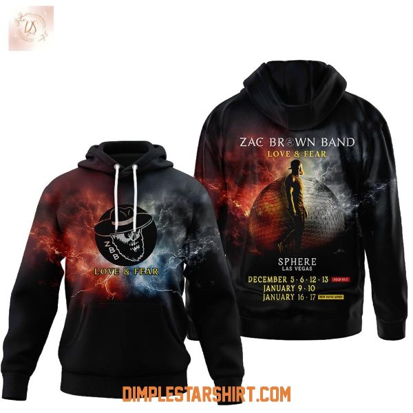 Zac Brown Band Love & Fear Hoodie Shirt