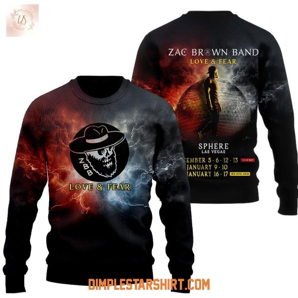 Zac Brown Band Love & Fear Hoodie Shirt