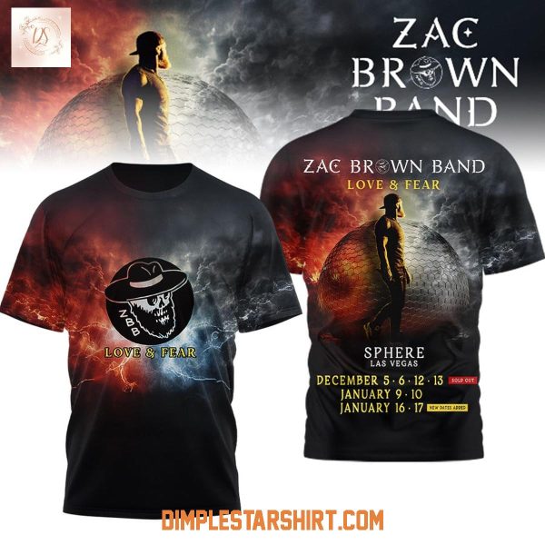 Zac Brown Band Love & Fear Hoodie Shirt