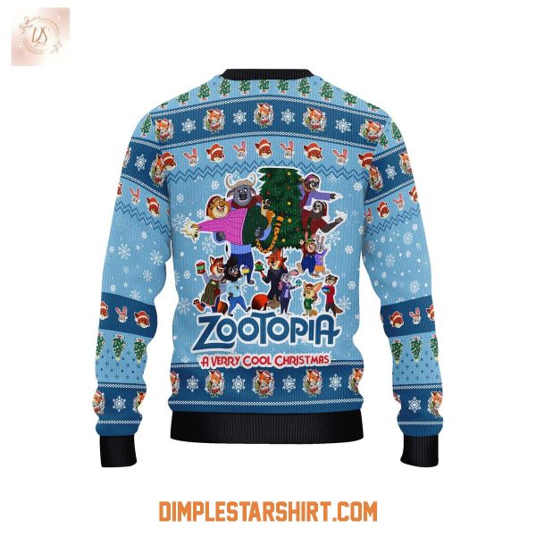 Zootopia 2 A Very Cool Christmas Ugly Sweater