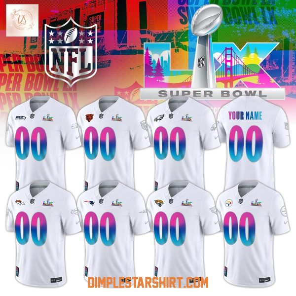 ALL TEAM NFL Super Bowl LX White Vapor FUSE Jersey