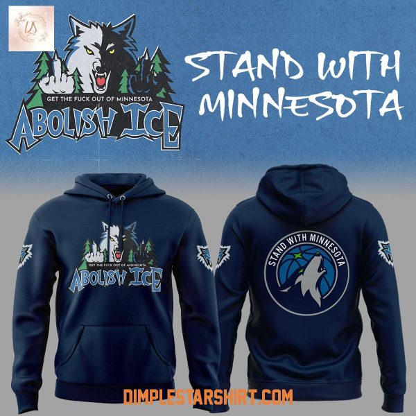 Abolish Ice Stand With Minnesota Hoodie T-Shirt