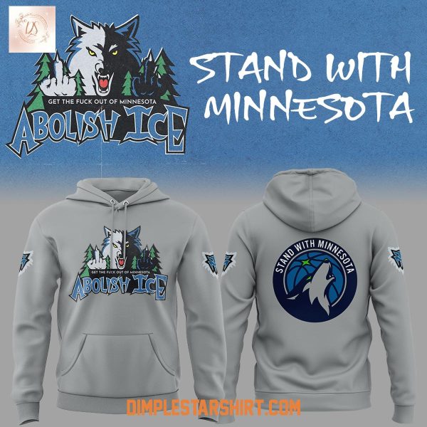 Abolish Ice Stand With Minnesota Hoodie T Shirt