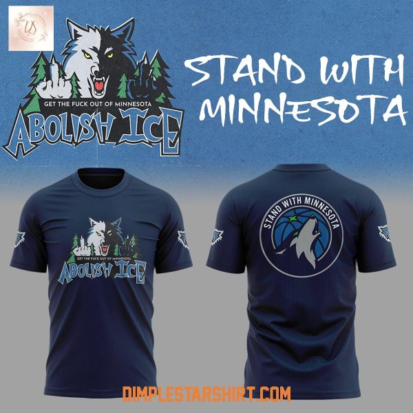 Abolish Ice Stand With Minnesota Hoodie T Shirt