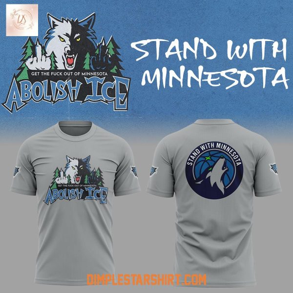 Abolish Ice Stand With Minnesota Hoodie T Shirt