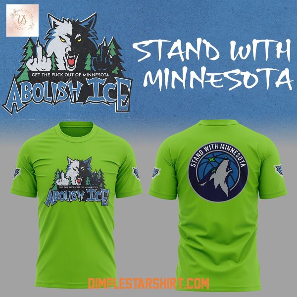 Abolish Ice Stand With Minnesota Hoodie T Shirt