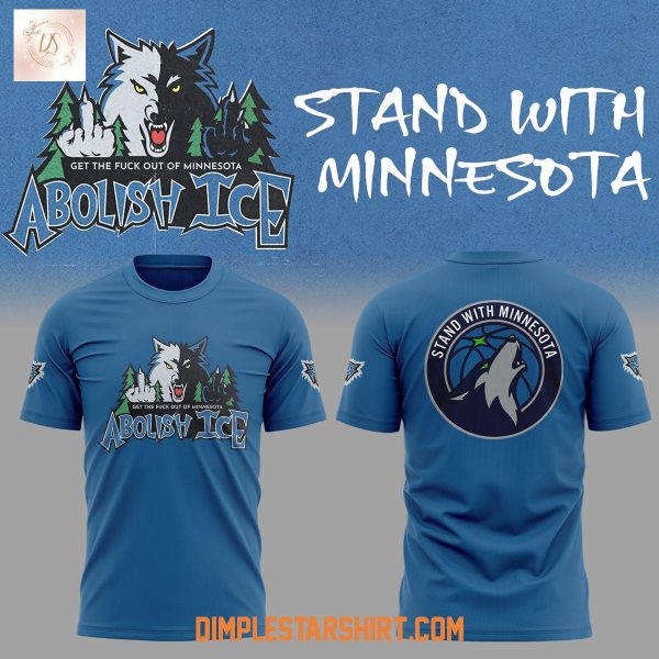 Abolish Ice Stand With Minnesota Hoodie T Shirt