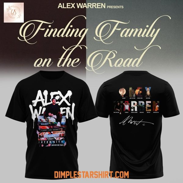 Alex Warren Finding Family On The Road 2026 Tour Hoodie Shirt